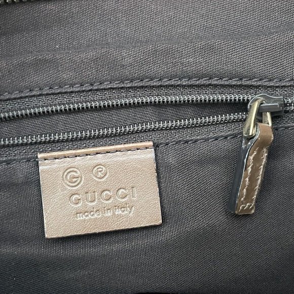 Gucci Women Hand Bag Brown GG Web Signature Canvas Shoulder Bag Italy Read Desc - Picture 10 of 12